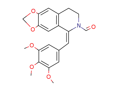 1,3-Dioxolo[4,5-g]isoquinoline-6(5H)-carboxaldehyde,
7,8-dihydro-5-[(3,4,5-trimethoxyphenyl)methylene]-, (E)-