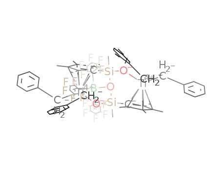 [(Ti(CH2Ph)2)2(μ-((η5-C5Me4SiMeO)2(μ-OB(C6F5)3)))]