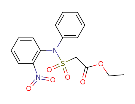 Molecular Structure of 61154-59-4 (Acetic acid, [[(2-nitrophenyl)phenylamino]sulfonyl]-, ethyl ester)