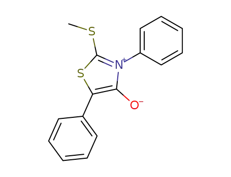 2-methylsulfanyl-4-oxo-3,5-diphenyl-4,5-dihydro-thiazolium betaine