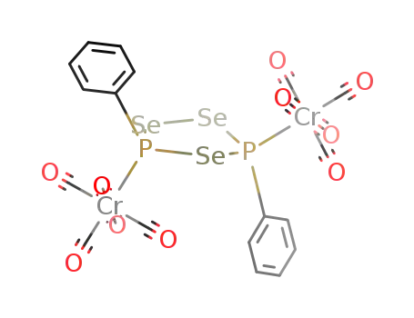 Molecular Structure of 146687-45-8 ({(((CO)5Cr)C<sub>6</sub>H<sub>5</sub>P)2Se<sub>3</sub>})