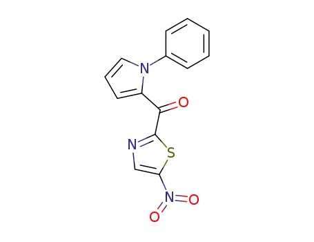 Molecular Structure of 52872-73-8 ((5-nitro-thiazol-2-yl)-(1-phenyl-pyrrol-2-yl)-methanone)
