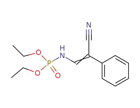 N-(β-Cyan-styryl)-O.O-diethyl-phosphorsaeureamid