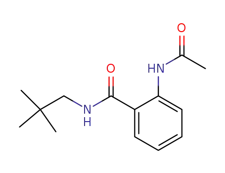 Benzamide, 2-(acetylamino)-N-(2,2-dimethylpropyl)-