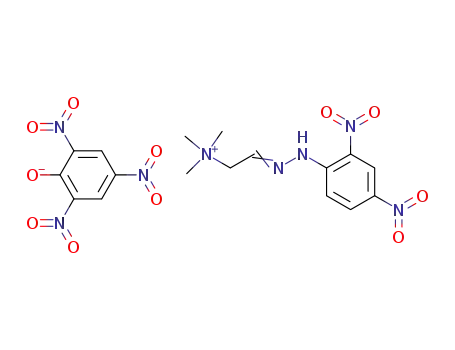 [2-(2,4-dinitro-phenylhydrazono)-ethyl]-trimethyl-ammonium; picrate