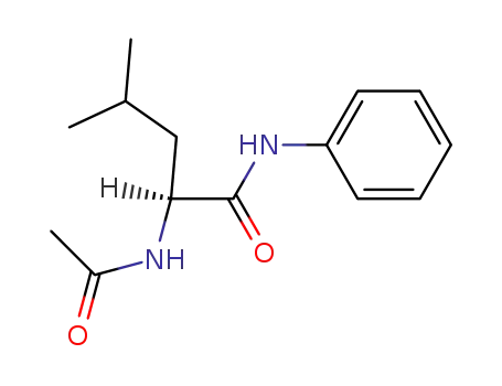 Molecular Structure of 68200-02-2 (<i>N</i>-acetyl-L-leucine anilide)