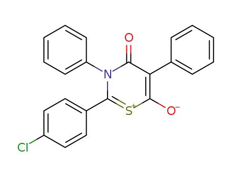 2-(4-chloro-phenyl)-4,6-dioxo-3,5-diphenyl-5,6-dihydro-4<i>H</i>-[1,3]thiazinium betaine