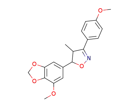 3-(4-methoxyphenyl)-5-(3-methoxy-4,5-methylenedioxyphenyl)-4-methyl-dihydroisoxazole