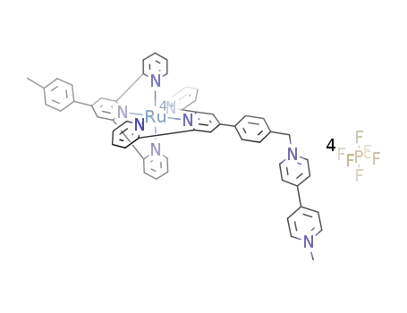 {(4'-p-tolyl-2,2':6',2''-terpyridine)(4'-(p-(1-methyl-4,4'-bipyridinium-1'-yl)methylphenyl)-2,2':6',2''-terpyridine)ruthenium}(PF<sub>6</sub>)4