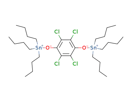 Molecular Structure of 5381-62-4 (Stannane, [(2,3,5,6-tetrachloro-1,4-phenylene)bis(oxy)]bis[tributyl-)