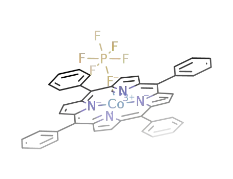 (meso-5,10,15,20-tetraphenylporphine)cobalt(III)PF<sub>6</sub>