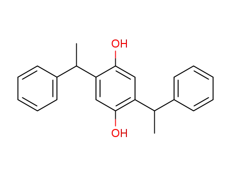 Molecular Structure of 743-83-9 (1,4-Benzenediol, 2,5-bis(1-phenylethyl)-)
