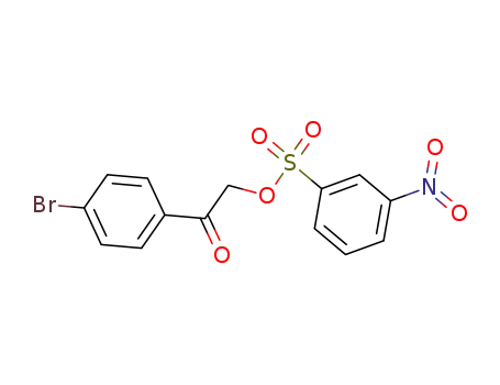 Molecular Structure of 108011-34-3 (3-nitro-benzenesulfonic acid-(4-bromo-phenacyl ester))