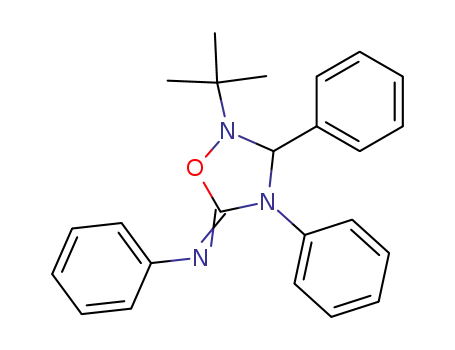 (2-<i>tert</i>-butyl-3,4-diphenyl-[1,2,4]oxadiazolidin-5-ylidene)-phenyl-amine