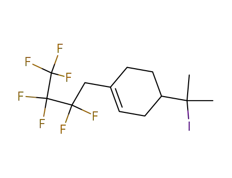 7-Perfluorpropyl-8-jod-Δ<sup>1</sup>-p-menthen