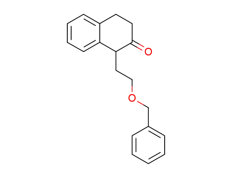 Molecular Structure of 110048-65-2 (1-(2-benzyloxy-ethyl)-3,4-dihydro-1<i>H</i>-naphthalen-2-one)