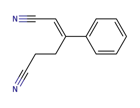 Molecular Structure of 13970-28-0 (2-Hexenedinitrile, 3-phenyl-, (2E)-)