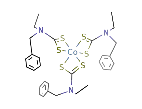 Co((C<sub>2</sub>H<sub>5</sub>)(C<sub>6</sub>H<sub>5</sub>CH<sub>2</sub>)NCS<sub>2</sub>)3