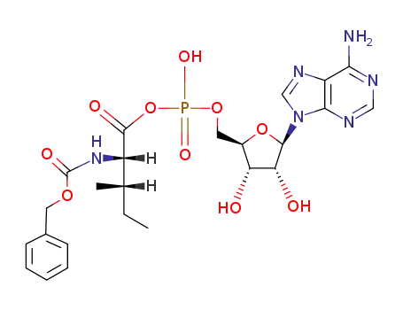 Molecular Structure of 121969-80-0 ([5']adenylic acid-(<i>N</i>-benzyloxycarbonyl-L-isoleucine)-anhydride)