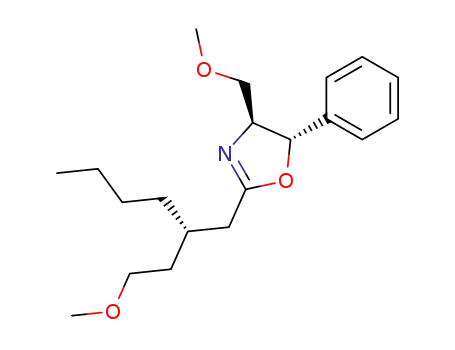 (4<i>S</i>)-2-[(<i>S</i>)-2-(2-methoxy-ethyl)-hexyl]-4<i>r</i>-methoxymethyl-5<i>t</i>-phenyl-4,5-dihydro-oxazole
