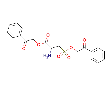 2-amino-3-phenacyloxysulfonyl-propionic acid phenacyl ester