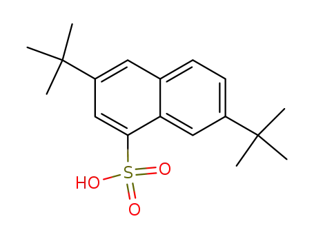 Molecular Structure of 3880-74-8 (3,7-di-t-butylnaphthalene-1-sulfonic acid)