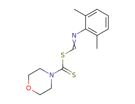 <i>N</i>-(2,6-dimethyl-phenyl)-formimidic morpholine-4-carbothioic thioanhydride