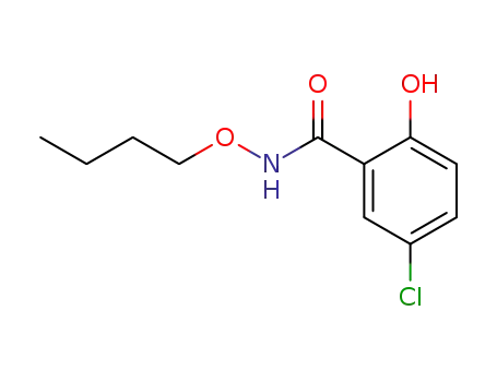 Molecular Structure of 54551-40-5 (<i>N</i>-butoxy-5-chloro-2-hydroxy-benzamide)