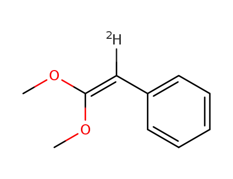 Molecular Structure of 66750-47-8 (Phenylketendimethylacetal-2-d)