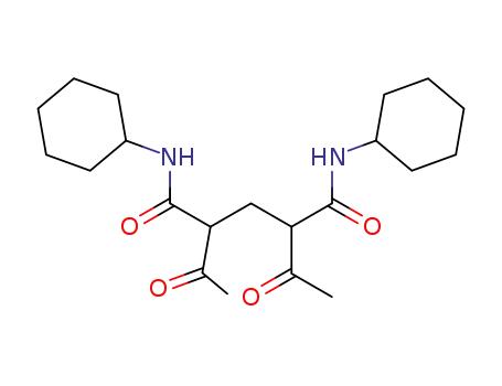 Molecular Structure of 30564-13-7 (2,2'-methylenebis(N-cyclohexyl-acetoacetamide))