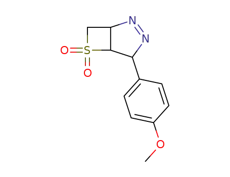 4-(4-methoxy-phenyl)-6-thia-2,3-diaza-bicyclo[3.2.0]hept-2-ene 6,6-dioxide