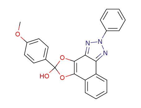 5-(4-methoxy-phenyl)-2-phenyl-2<i>H</i>-[1,3]dioxolo[4',5':3,4]naphtho[1,2-<i>d</i>][1,2,3]triazol-5-ol