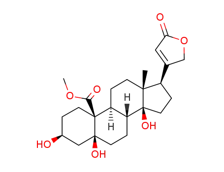 Molecular Structure of 56845-79-5 (methyl strophanthidin-19-carboxylate)