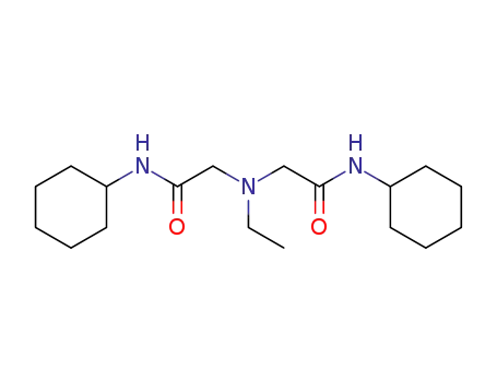 Molecular Structure of 101881-32-7 (ethylimino-di-acetic acid bis-cyclohexylamide)