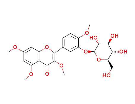 2-(3-β-D-glucopyranosyloxy-4-methoxy-phenyl)-3,5,7-trimethoxy-chromen-4-one