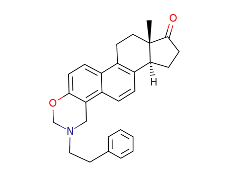 Molecular Structure of 105795-59-3 (8a-methyl-2-phenethyl-(8a<i>r</i>,11a<i>t</i>)-2,3,7,8,8a,10,11,11a-octahydro-1<i>H</i>-cyclopenta[7,8]phenanthro[1,2-<i>e</i>][1,3]oxazin-9-one)