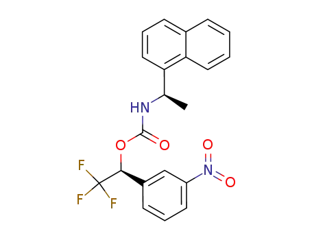 ((R)-1-Naphthalen-1-yl-ethyl)-carbamic acid (S)-2,2,2-trifluoro-1-(3-nitro-phenyl)-ethyl ester