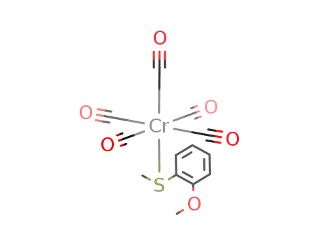 pentacarbonyl[1-methoxy-2-(methylthio)benzene-S]chromium<sup>(0)</sup>