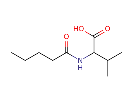 Molecular Structure of 56344-04-8 ((S)-3-methyl-2-pentanamidobutanoic acid)