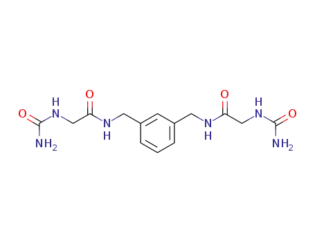 Molecular Structure of 96955-15-6 (1,3-Bis-(N-ureidoacetyl-aminomethyl)-benzol)