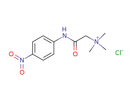 Molecular Structure of 53423-68-0 (trimethyl-[(4-nitro-phenylcarbamoyl)-methyl]-ammonium; chloride)