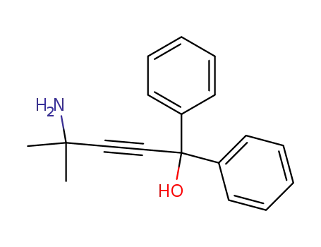4-amino-4-methyl-1,1-diphenyl-pent-2-yn-1-ol