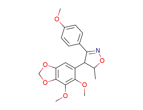 3-(4-methoxyphenyl)-4-(2,3-dimethoxy-4,5-methylenedioxyphenyl)-5-methyl-4,5-dihydroisoxazole
