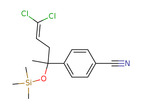 Benzonitrile, 4-[4,4-dichloro-1-methyl-1-[(trimethylsilyl)oxy]-3-butenyl]-