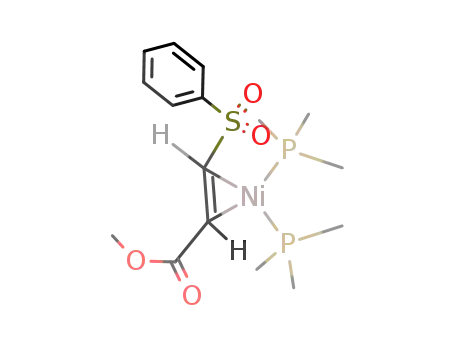 (methyl trans-β-(phenylsulfonyl)acrylate)bis(trimethylphosphine)nickel