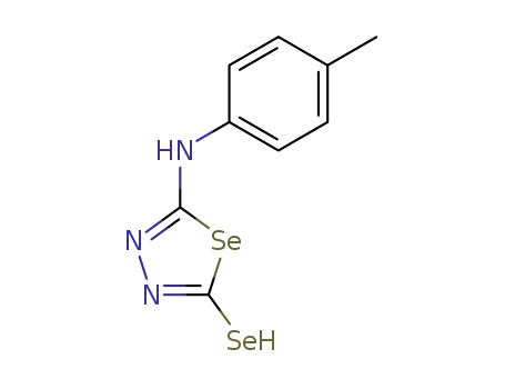 Molecular Structure of 63528-62-1 (5-(4-methyl-anilino)-3<i>H</i>-[1,3,4]selenadiazole-2-selone)