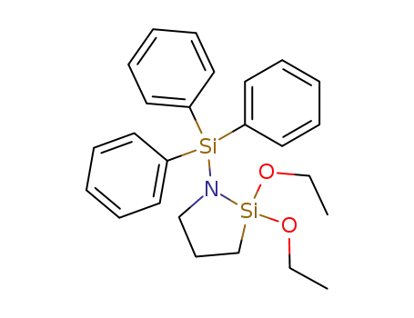 Molecular Structure of 32284-27-8 (2,2-diethoxy-1-triphenylsilanyl-[1,2]azasilolidine)