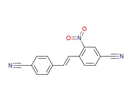 Molecular Structure of 67466-65-3 (2-nitro-<i>trans</i>-stilbene-4,4'-dicarbonitrile)