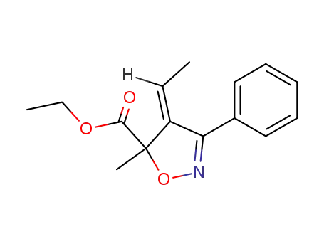 4-(<i>E</i>)-ethylidene-5-methyl-3-phenyl-4,5-dihydro-isoxazole-5-carboxylic acid ethyl ester