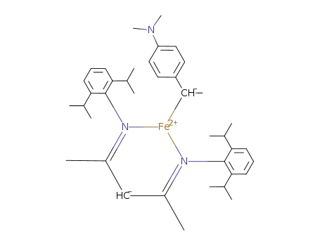 (2,4-bis(2,6-diisopropylphenylimino)pent-3-yl)FeCHMe(p-Me<sub>2</sub>NC<sub>6</sub>H<sub>4</sub>)